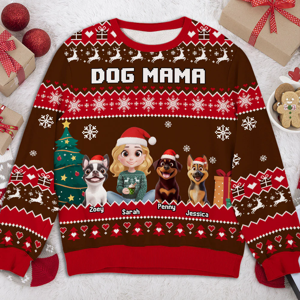 Tis The Season - Personalized Custom All-Over-Print Sweatshirt - Image 3