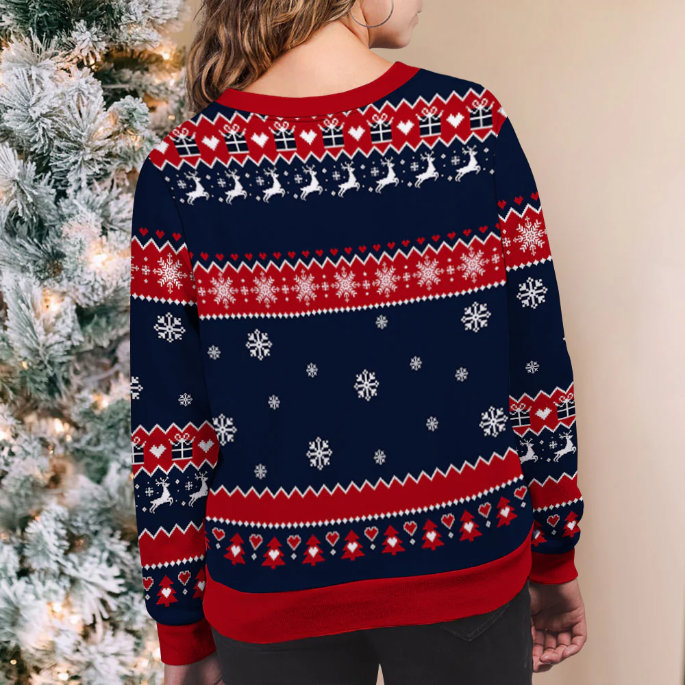 Tis The Season - Personalized Custom All-Over-Print Sweatshirt - Image 6