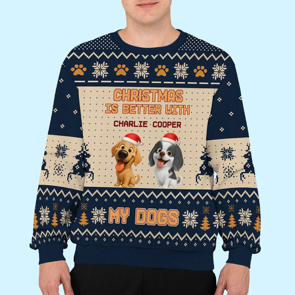 Tit The Season - Personalized Custom All-Over-Print Sweatshirt - Image 4