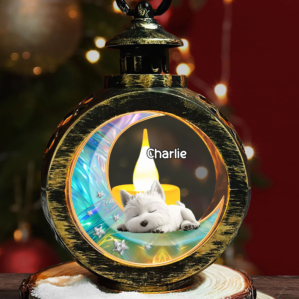 To The Ethereal Moon - Personalized Custom 3D Effect Christmas Lantern