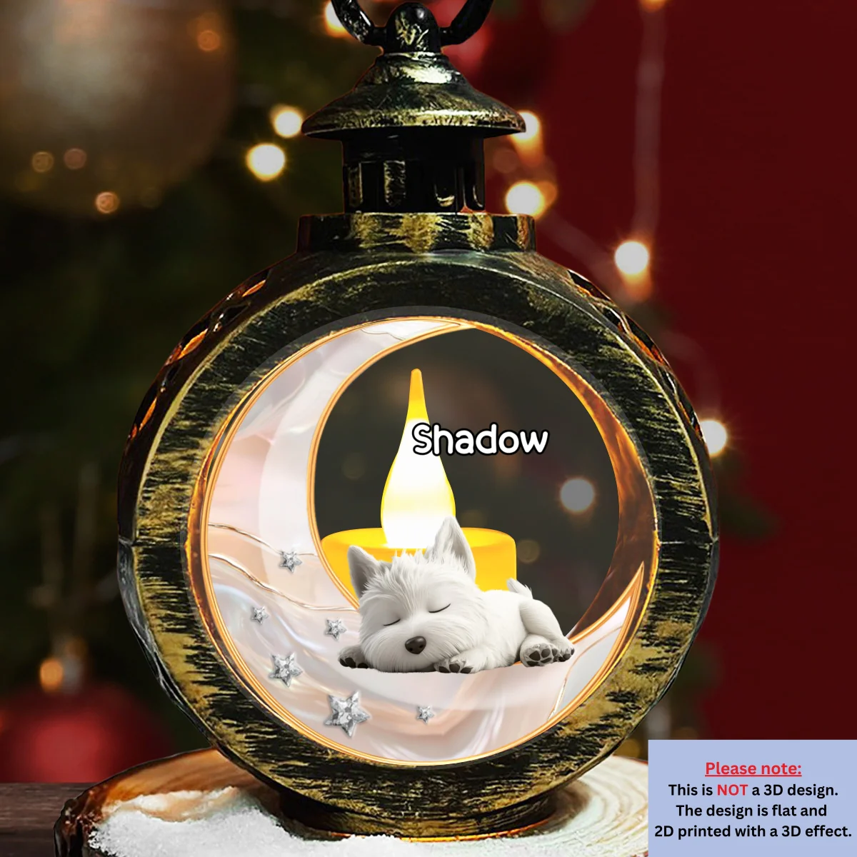 To The Ethereal Moon - Personalized Custom 3D Effect Christmas Lantern - Image 6