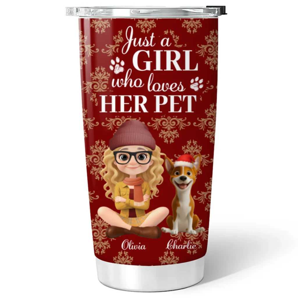 Toile Pet Cartoon Christmas - Personalized Custom Tumbler - Image 6