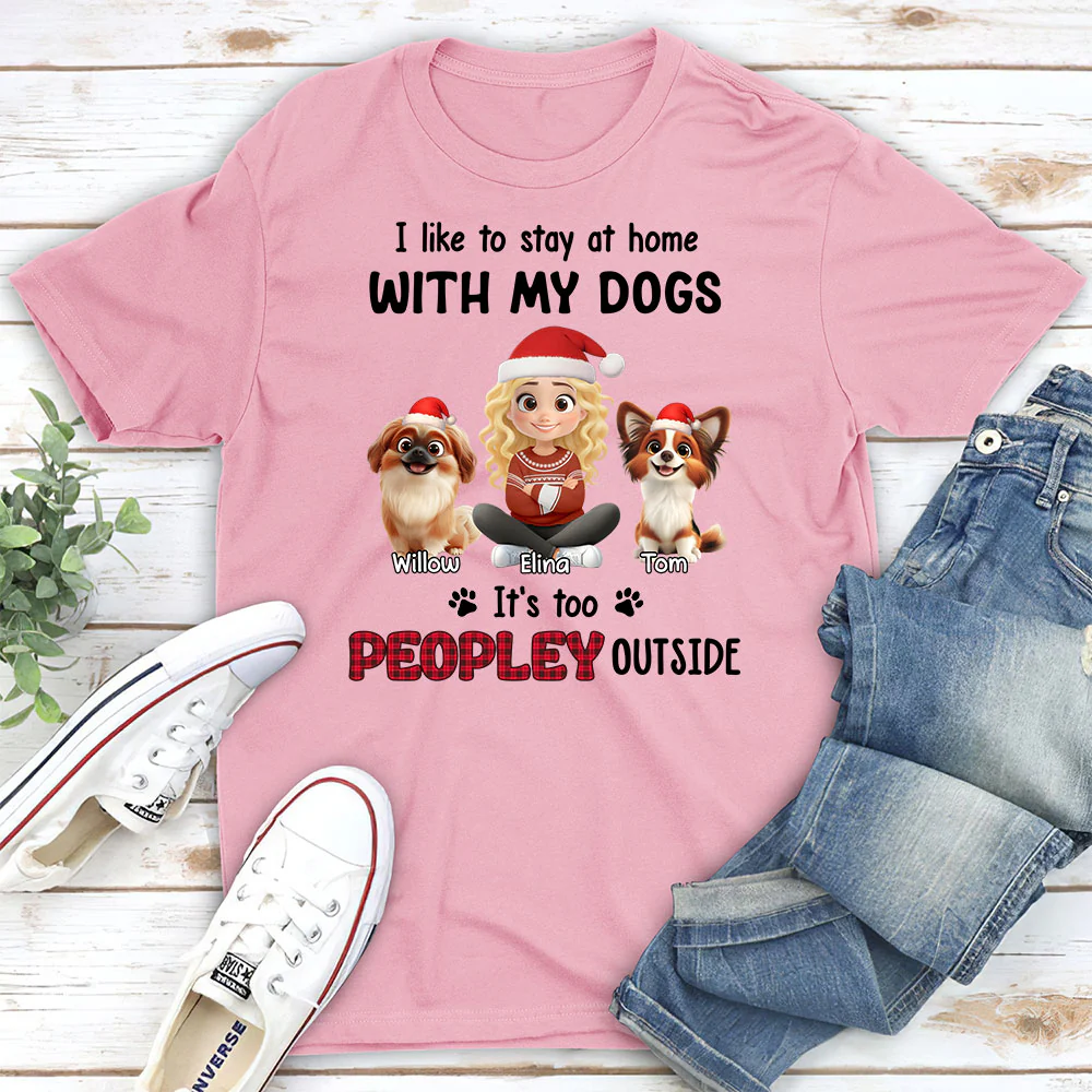 Too Peopley Outside - Personalized Custom Unisex T-Shirt - Image 2