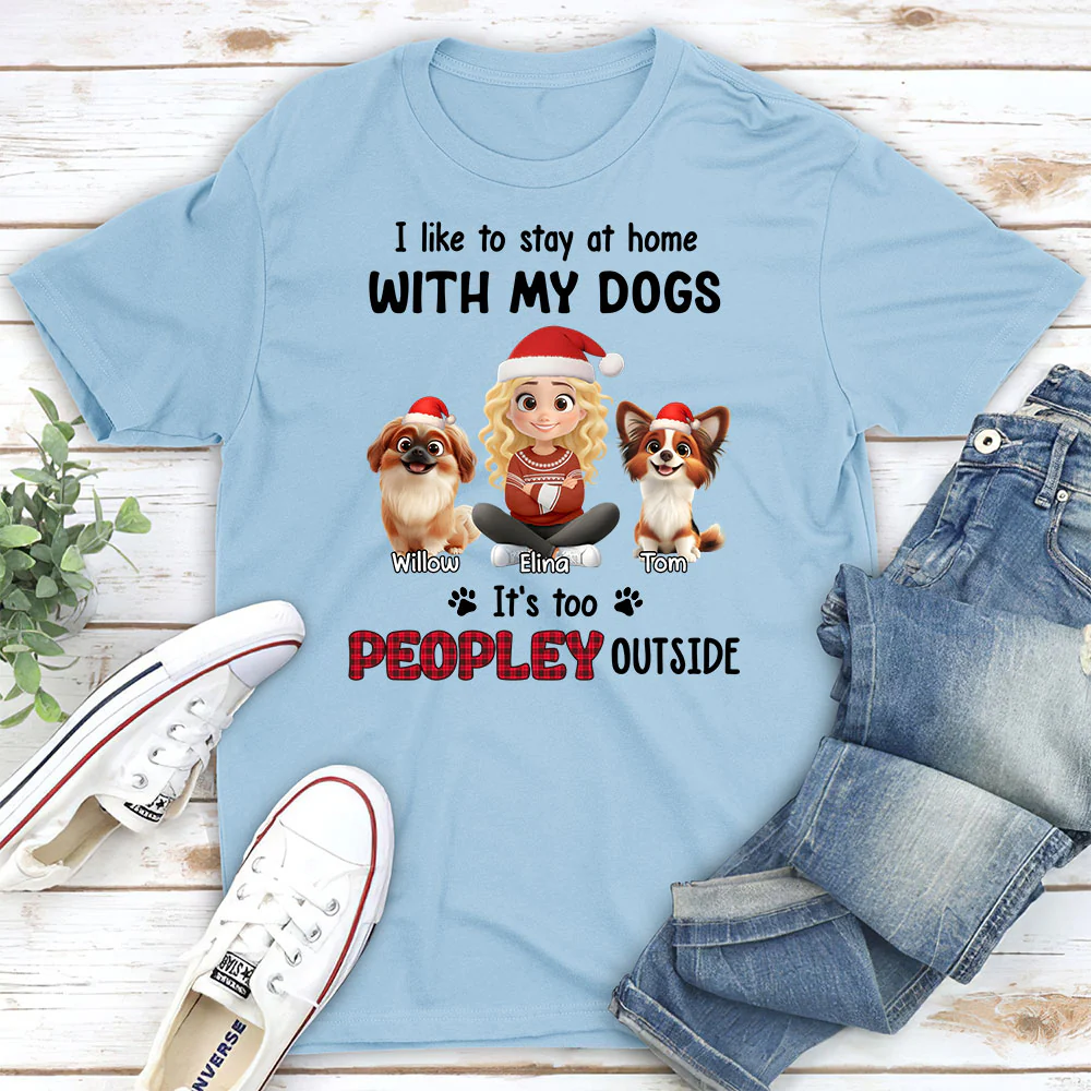 Too Peopley Outside - Personalized Custom Unisex T-Shirt - Image 3