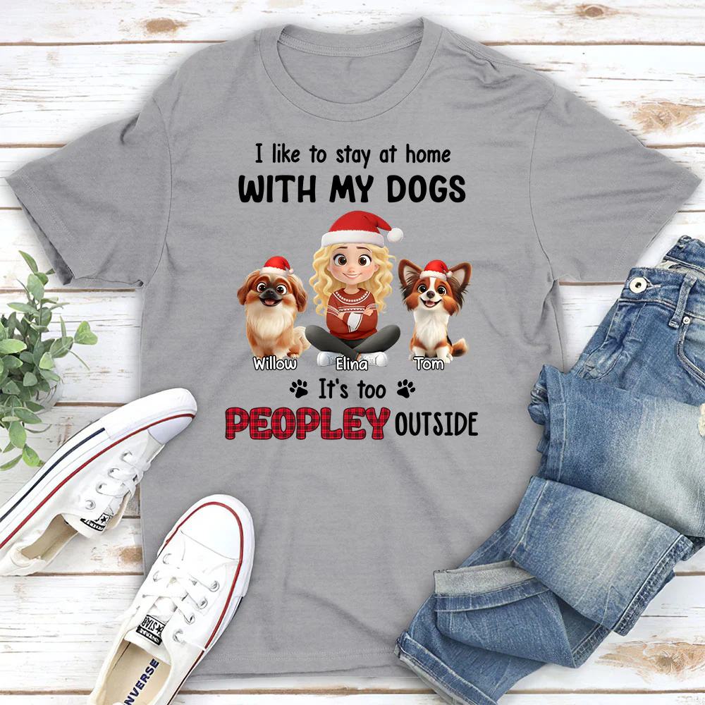 Too Peopley Outside - Personalized Custom Unisex T-Shirt - Image 4