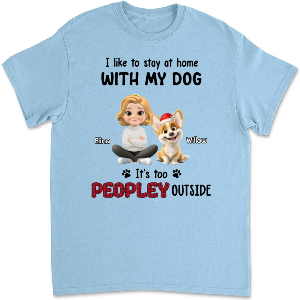 Too Peopley Outside - Personalized Custom Unisex T-Shirt - Image 7