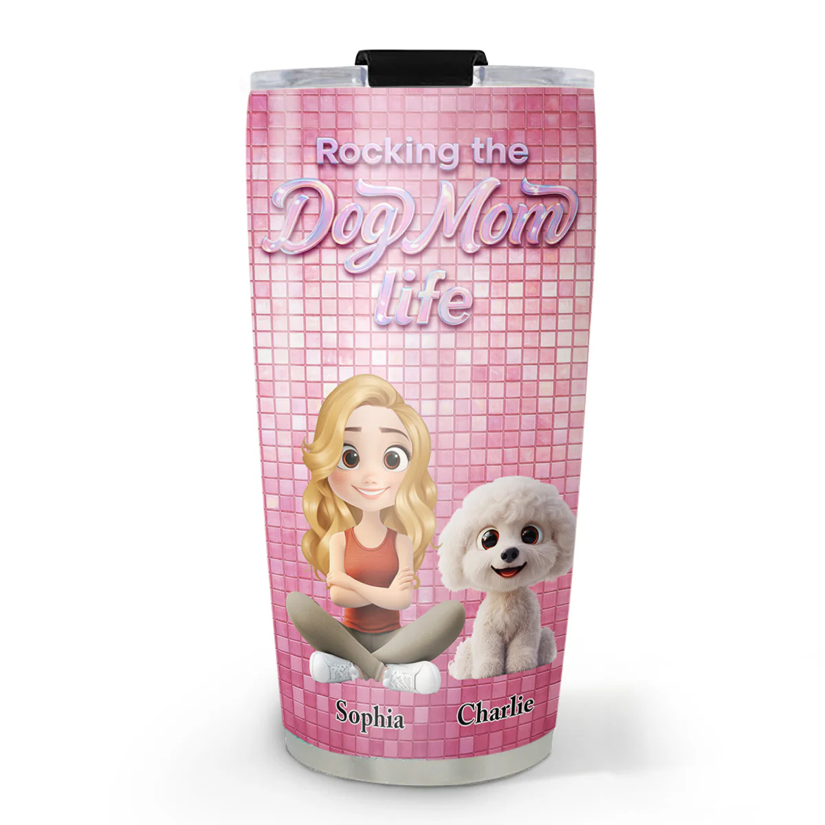 Under The Disco Light - Personalized Custom 3D Effect Tumbler