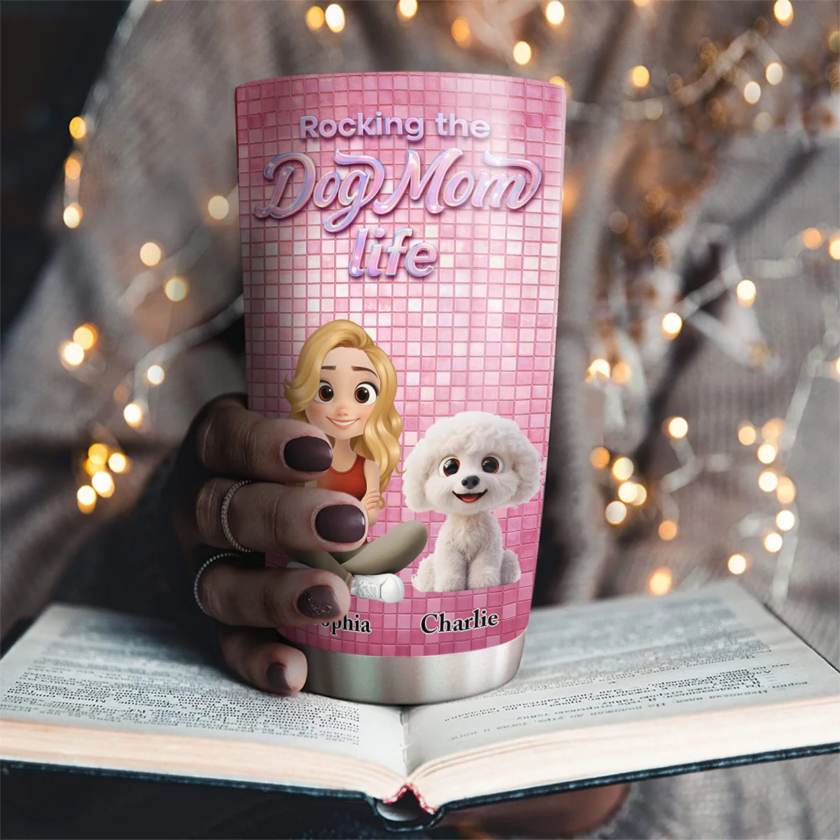 Under The Disco Light - Personalized Custom 3D Effect Tumbler - Image 4