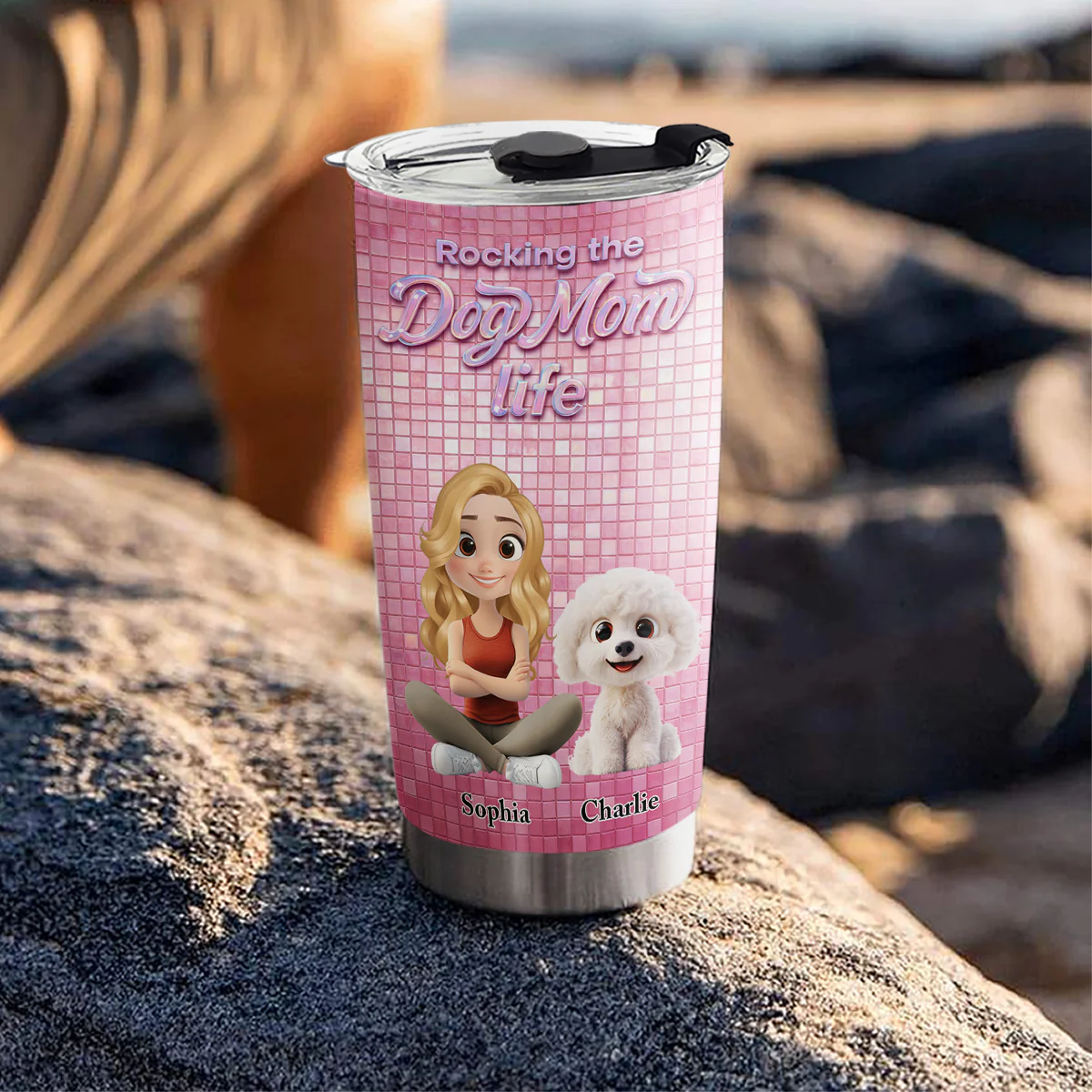 Under The Disco Light - Personalized Custom 3D Effect Tumbler - Image 5