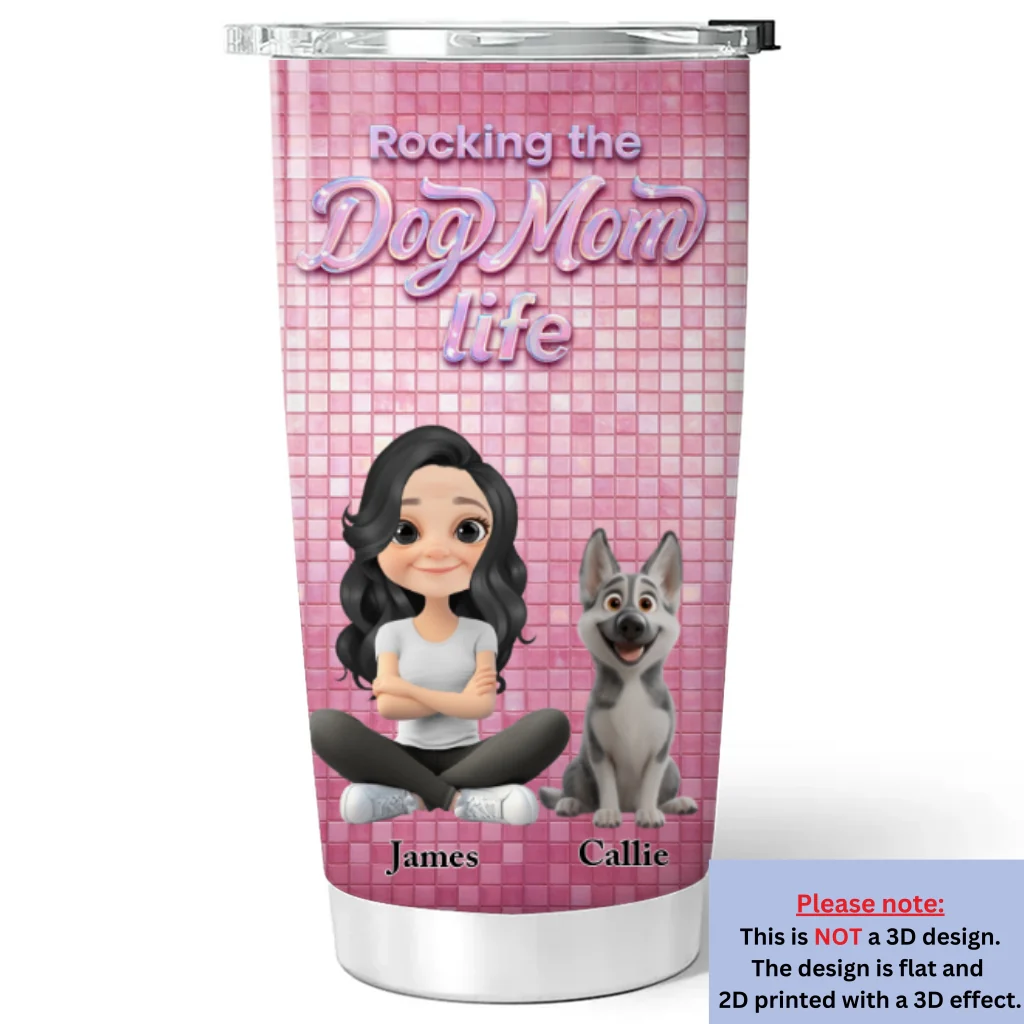 Under The Disco Light - Personalized Custom 3D Effect Tumbler - Image 6