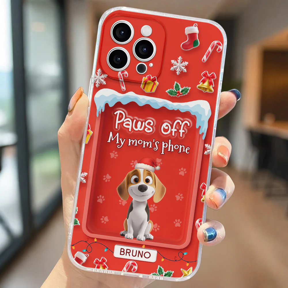Under The Mistletoe - Personalized Custom 3D Effect Phone Case - Image 2