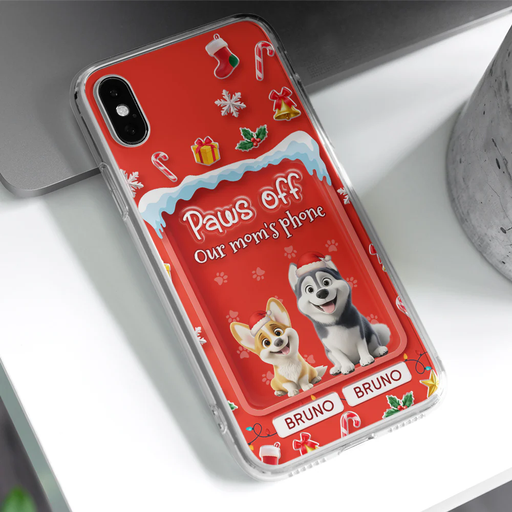 Under The Mistletoe - Personalized Custom 3D Effect Phone Case - Image 3