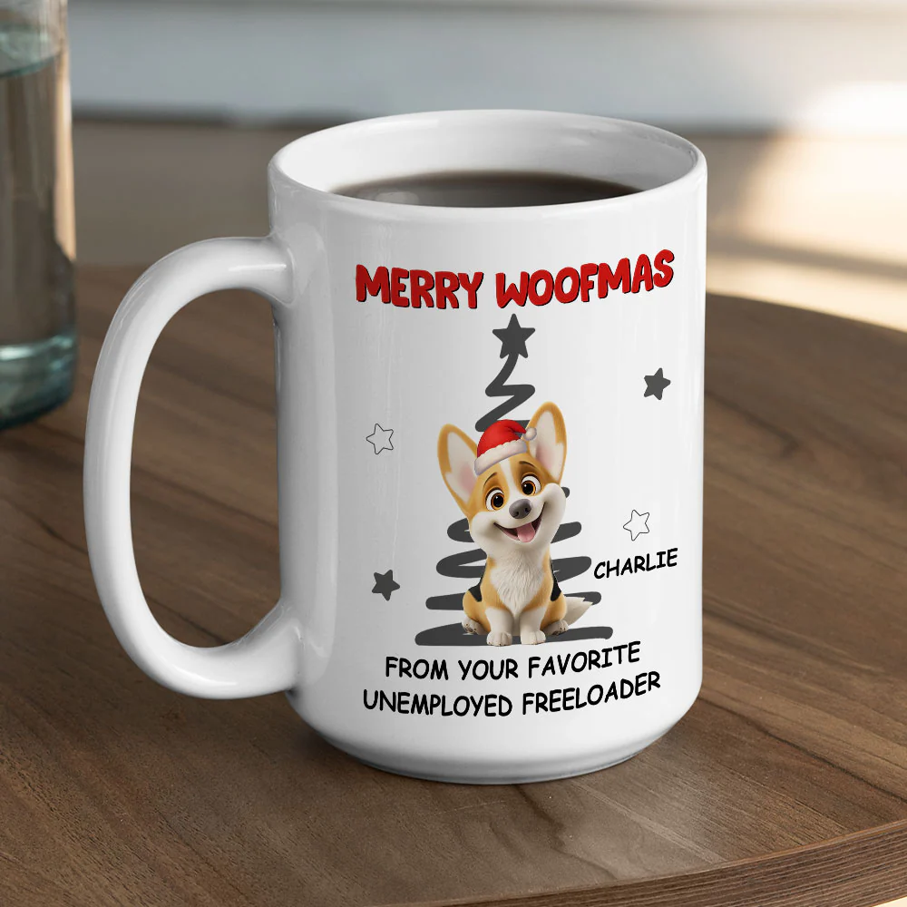 Unemployed Freeloader - Personalized Custom Coffee Mug - Image 5