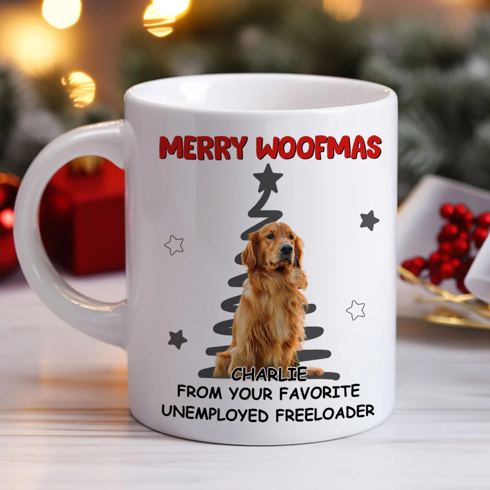 Unemployed Freeloader Photo - Personalized Custom Coffee Mug - Image 2