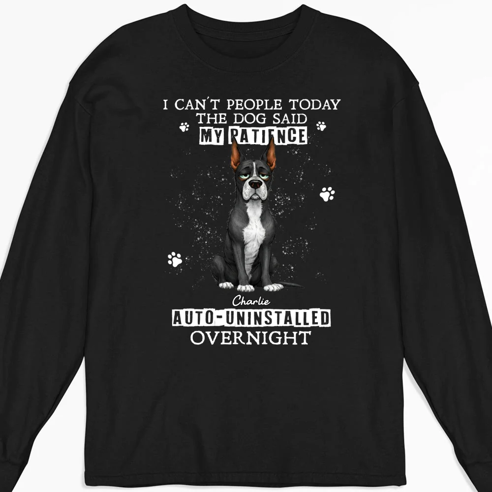 Uninstalled Overnight - Personalized Custom Long Sleeve T-Shirt - Image 3