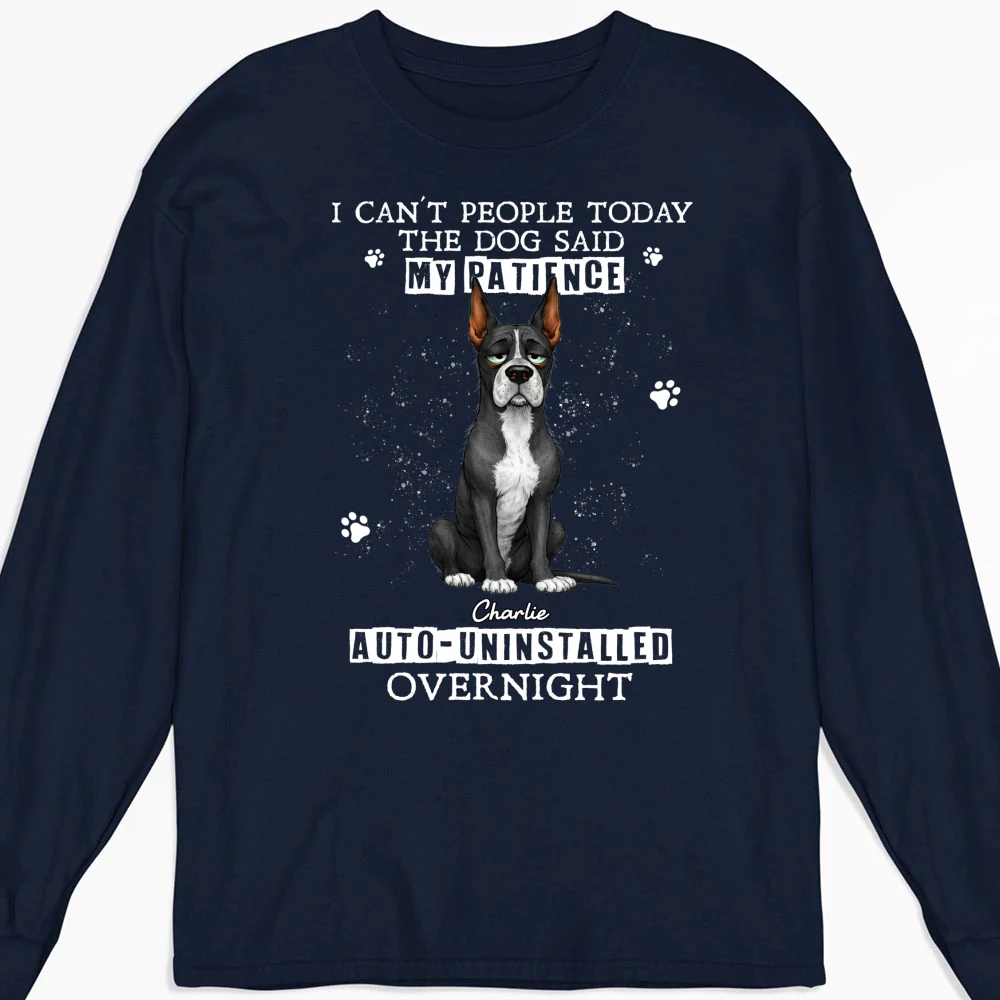 Uninstalled Overnight - Personalized Custom Long Sleeve T-Shirt - Image 4