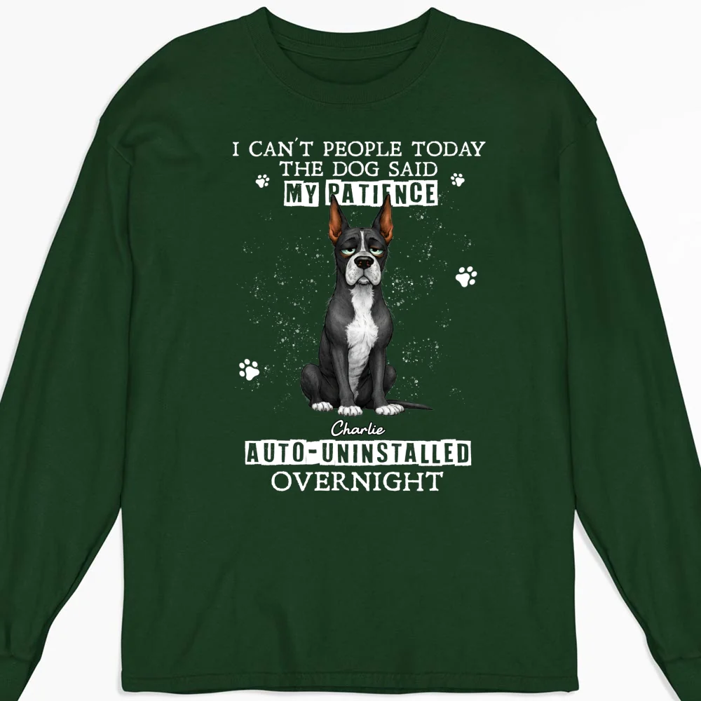 Uninstalled Overnight - Personalized Custom Long Sleeve T-Shirt - Image 5