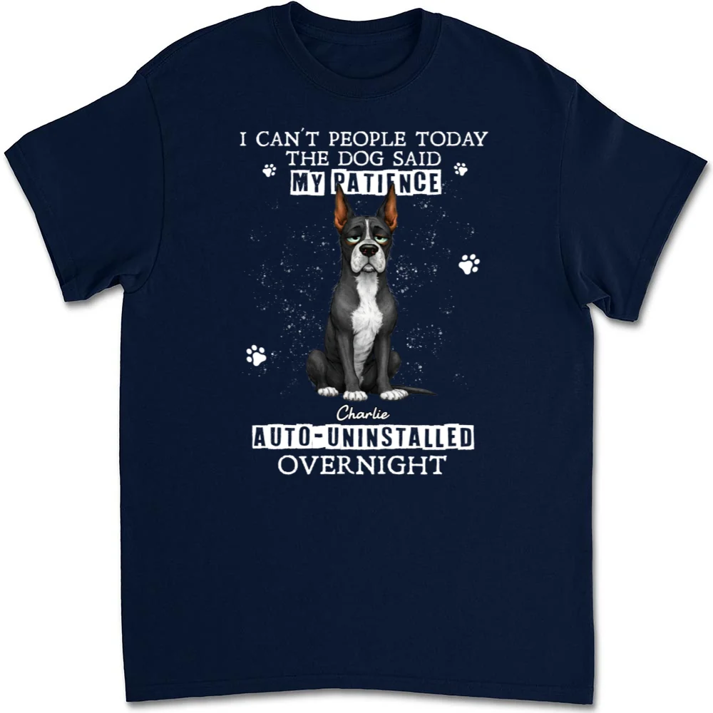 Uninstalled Overnight - Personalized Custom Unisex T-shirt - Image 4