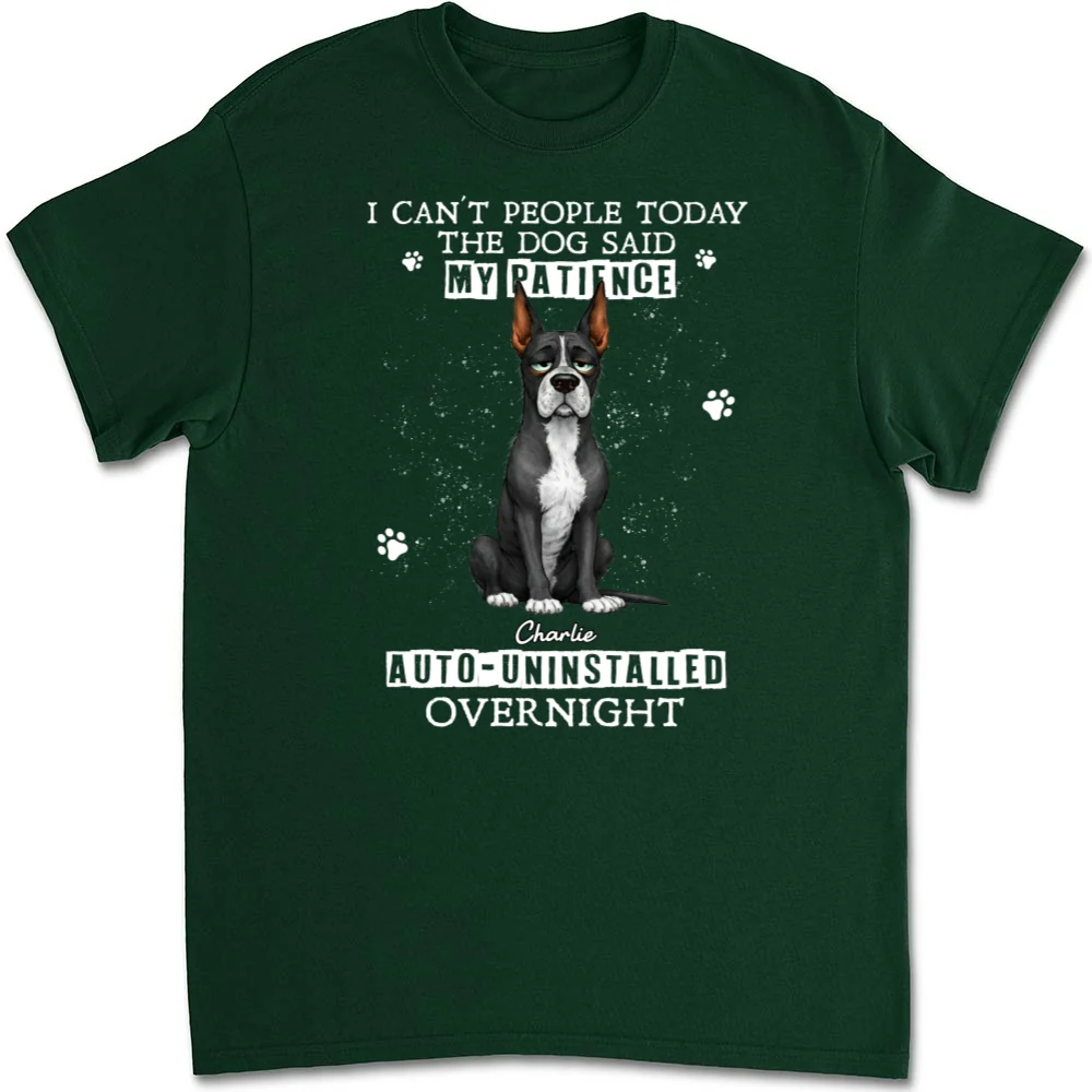 Uninstalled Overnight - Personalized Custom Unisex T-shirt - Image 5