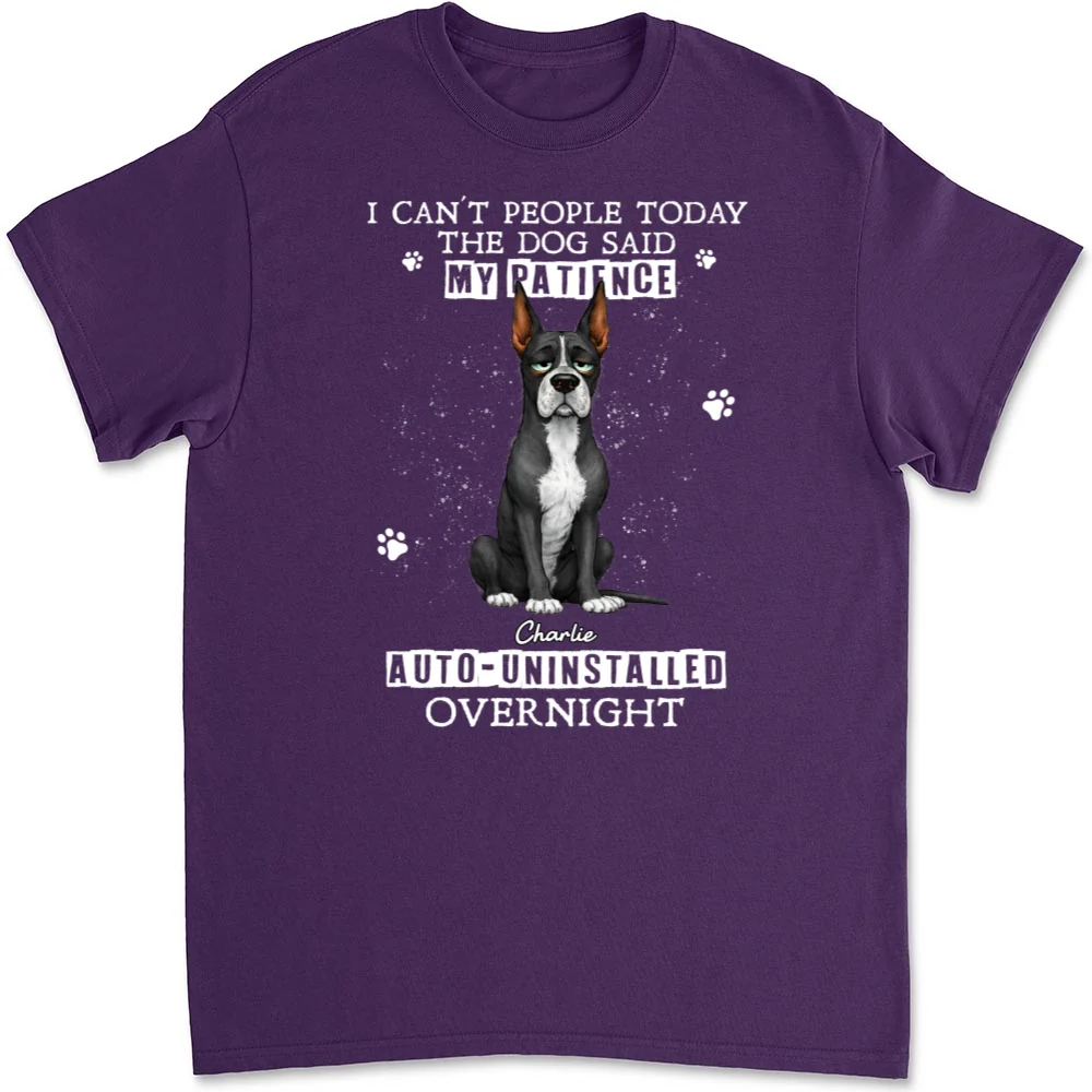 Uninstalled Overnight - Personalized Custom Unisex T-shirt - Image 6