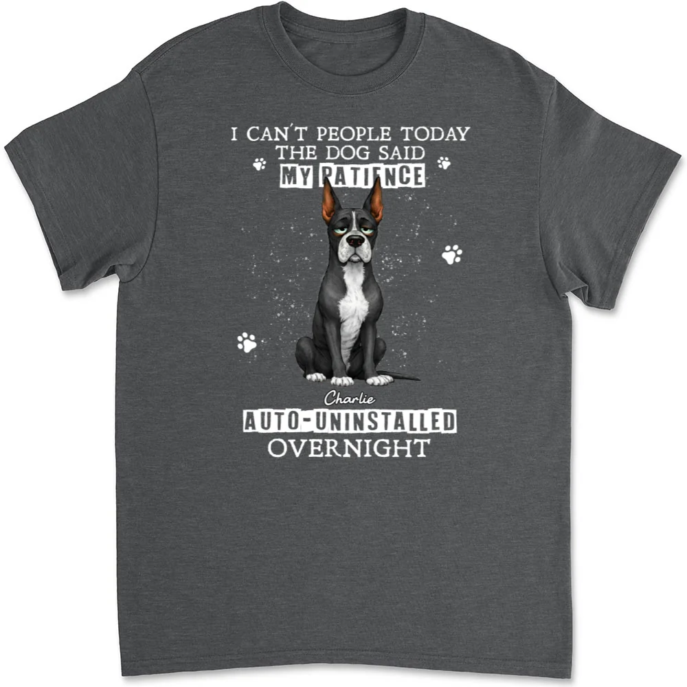 Uninstalled Overnight - Personalized Custom Unisex T-shirt - Image 7
