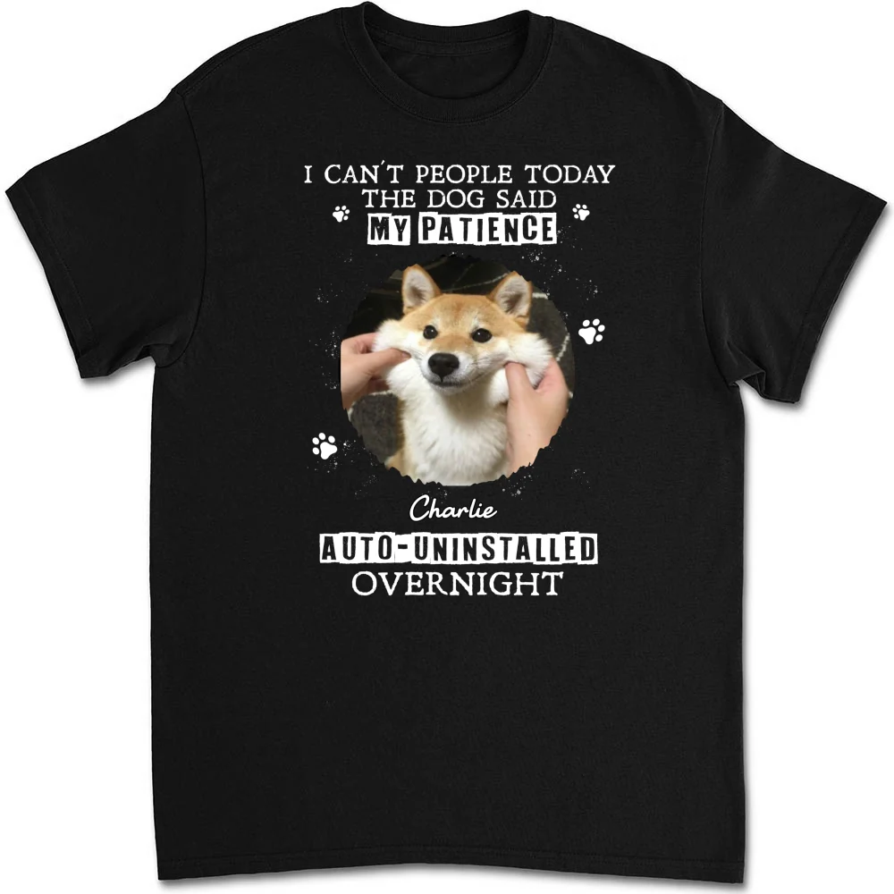 Uninstalled Overnight Photo - Personalized Custom Unisex T-shirt - Image 3