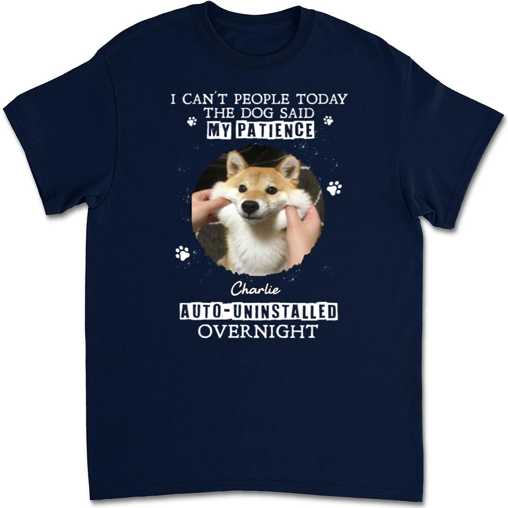 Uninstalled Overnight Photo - Personalized Custom Unisex T-shirt - Image 4