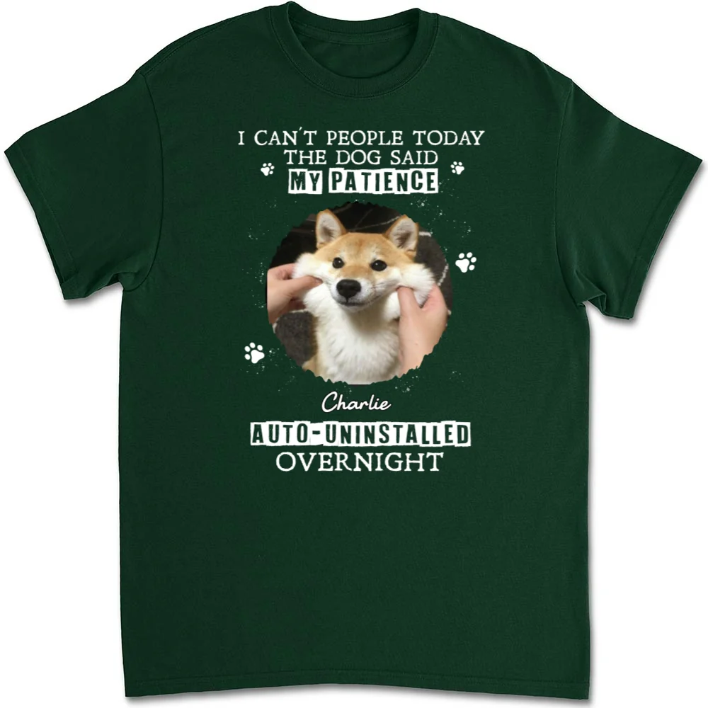 Uninstalled Overnight Photo - Personalized Custom Unisex T-shirt - Image 5