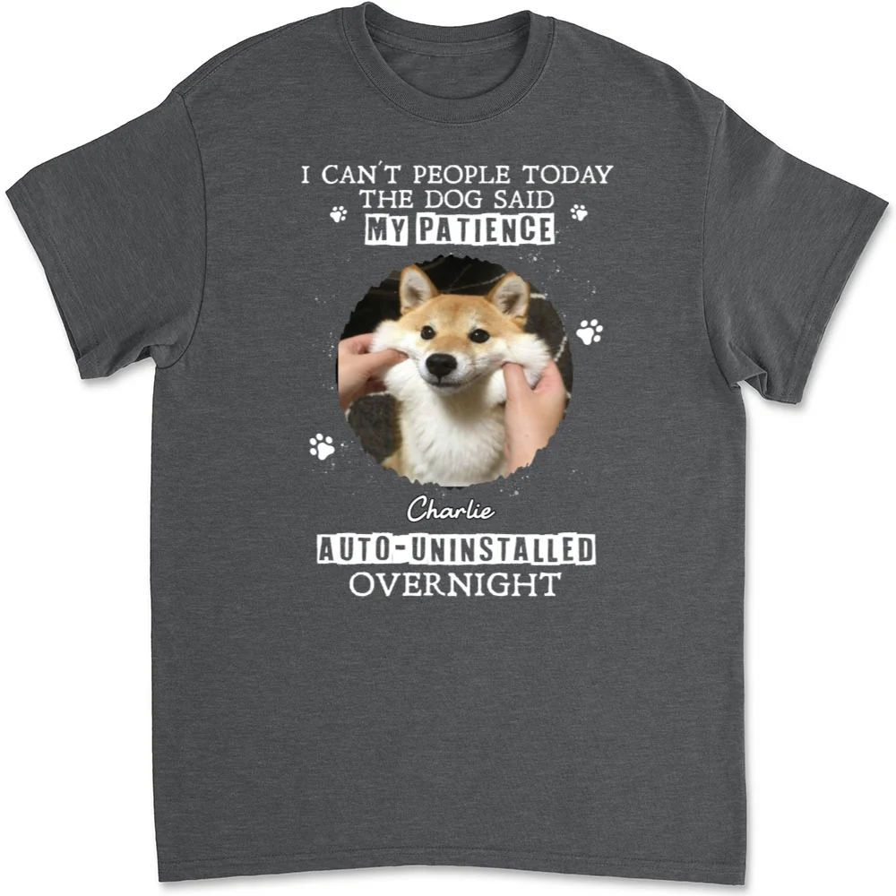 Uninstalled Overnight Photo - Personalized Custom Unisex T-shirt - Image 6