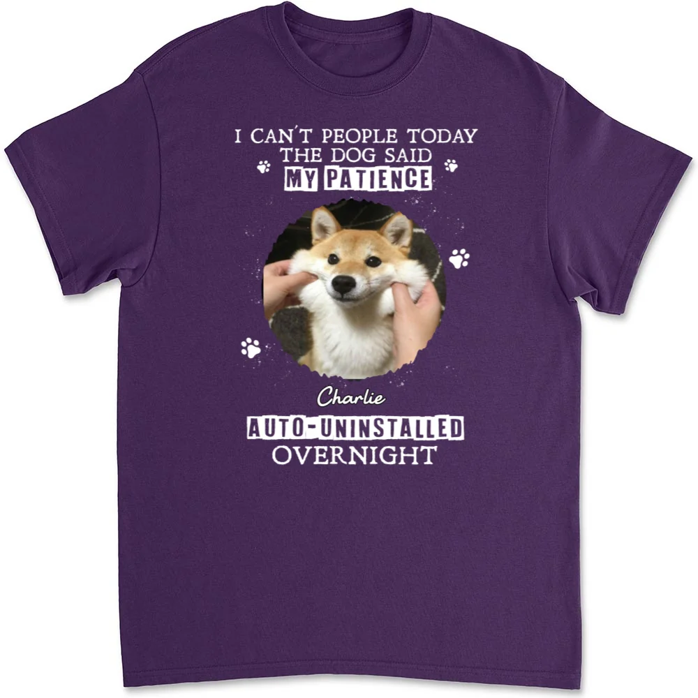 Uninstalled Overnight Photo - Personalized Custom Unisex T-shirt - Image 7