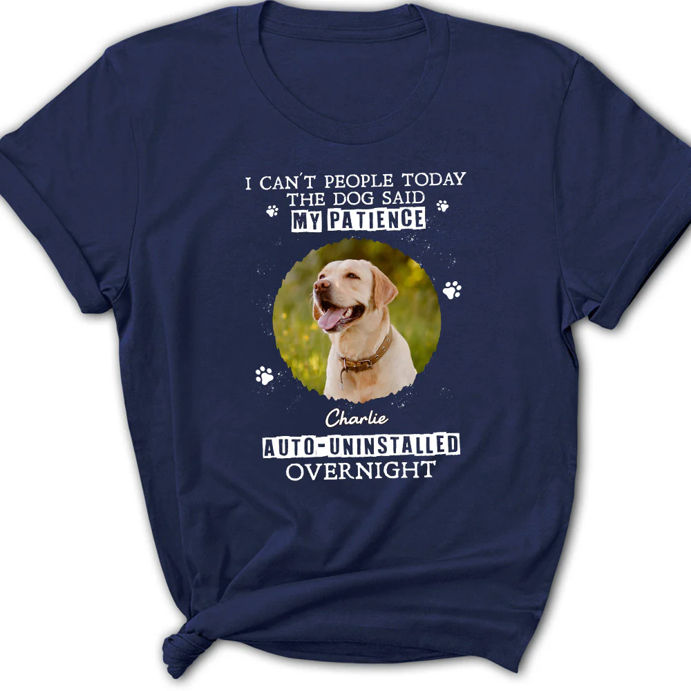Uninstalled Overnight Photo - Personalized Custom Women's T-Shirt