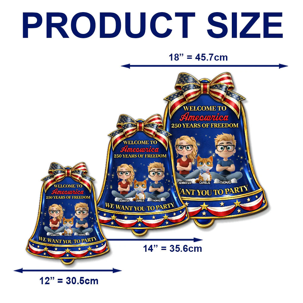 United States Of Ameowrica - Personalized Custom Wood Sign - Image 5