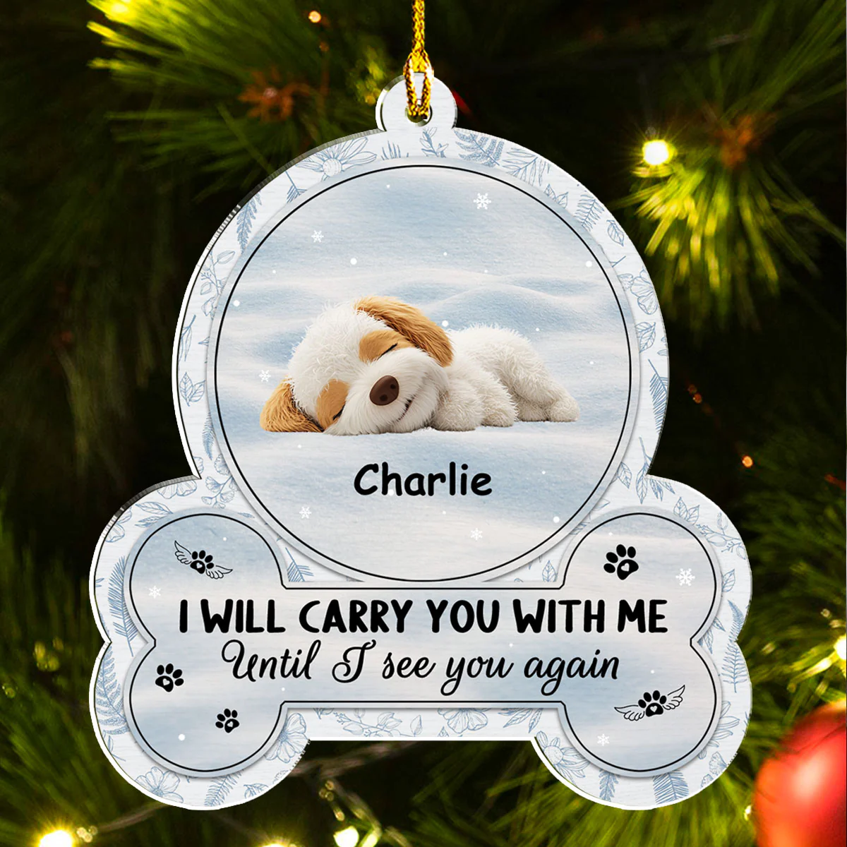 Until I Can See You Again - Personalized Custom Acrylic Ornament - Image 2