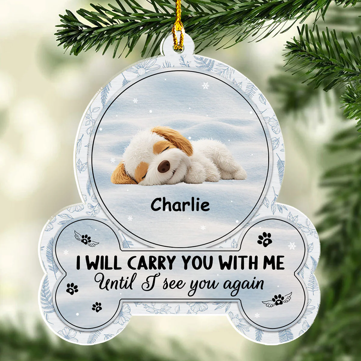 Until I Can See You Again - Personalized Custom Acrylic Ornament - Image 3