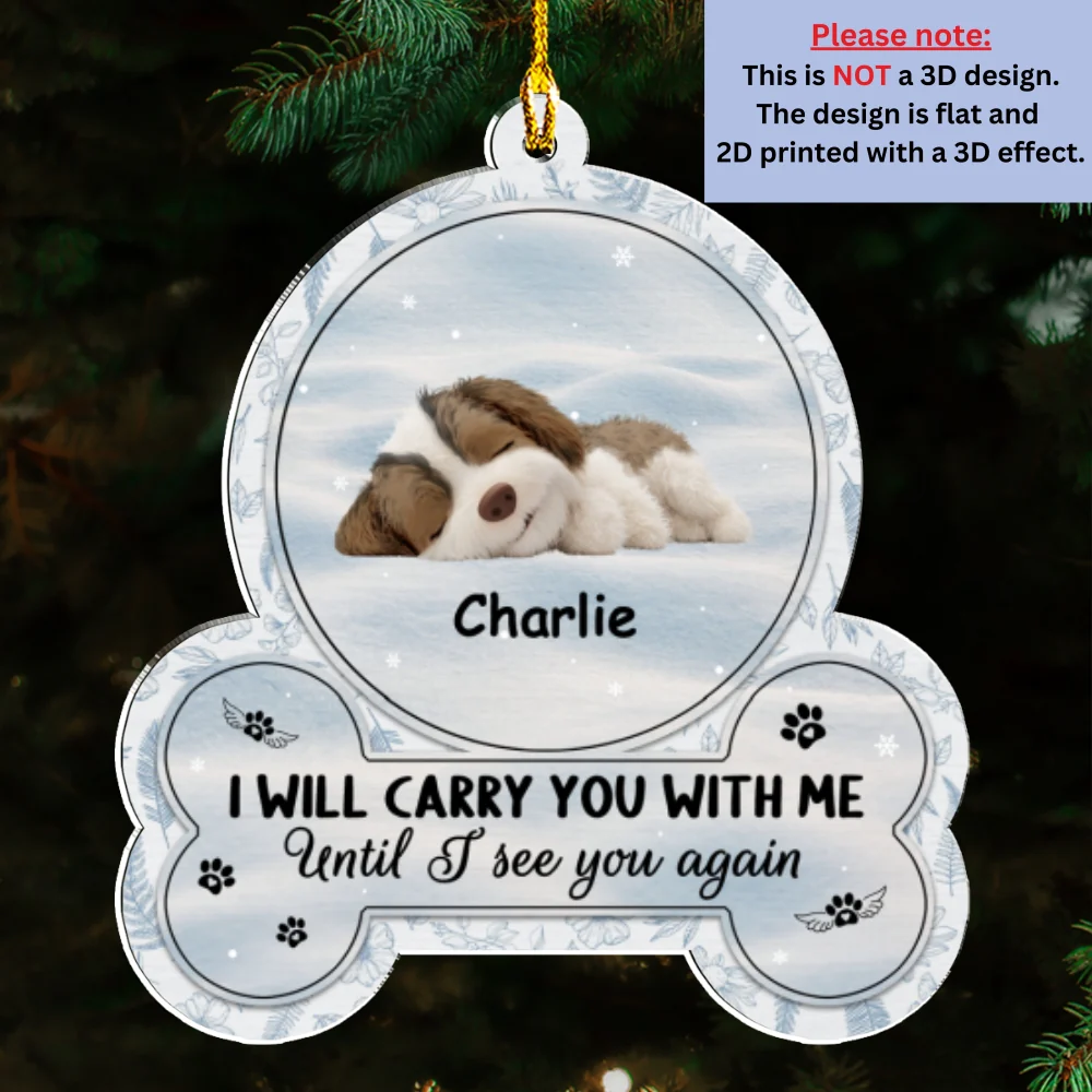Until I Can See You Again - Personalized Custom Acrylic Ornament - Image 6