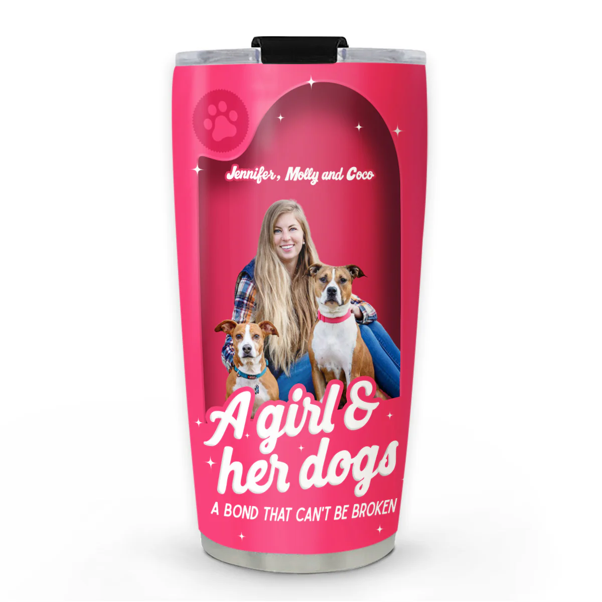 Us In The Box Photo Version 2 - Personalized Custom 3D Effect Tumbler