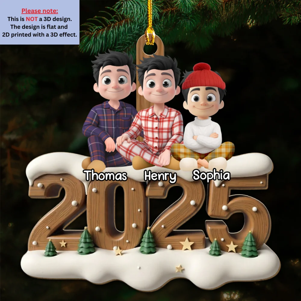 Us Together Now Onwards - Personalized Custom 3D Effect Wood Ornament - Image 5