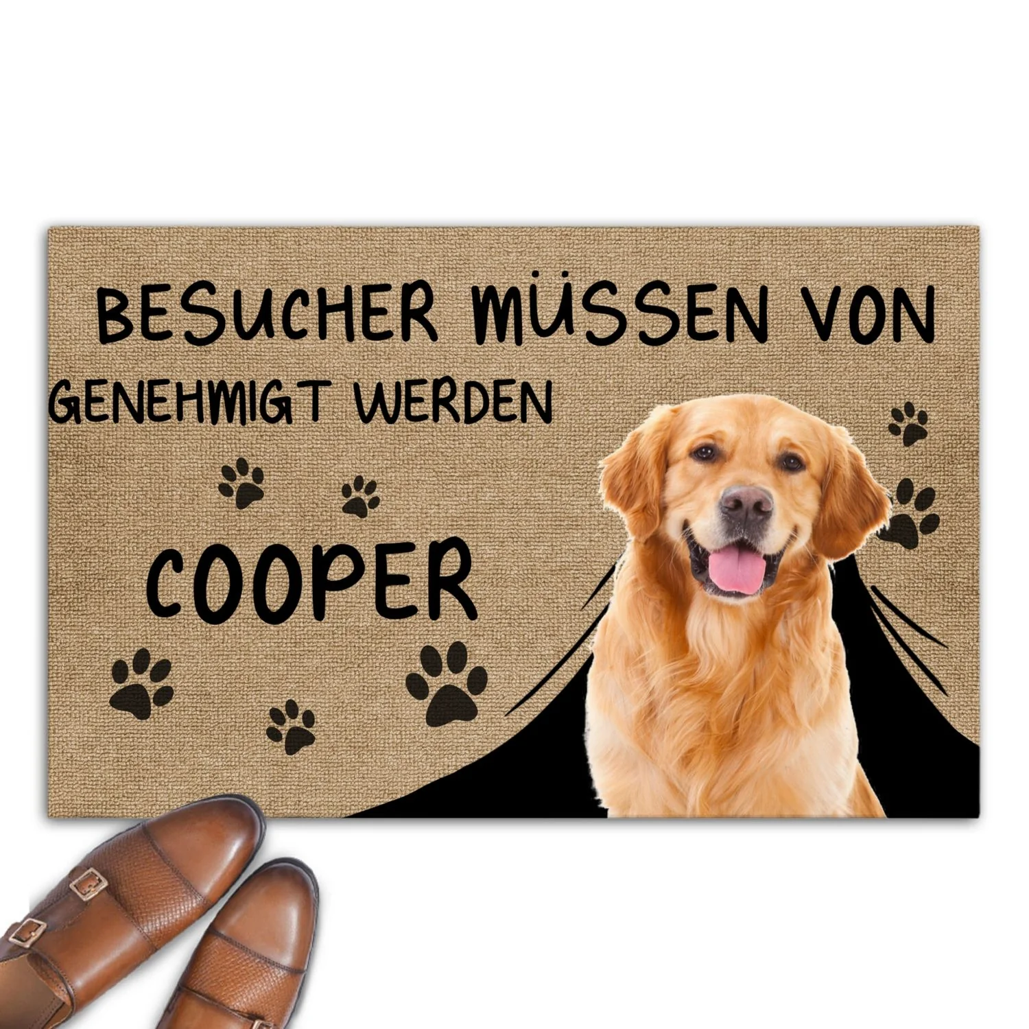 Vom Hund Genehmigt Werden Foto - Personalisierte Fußmatte - Image 3
