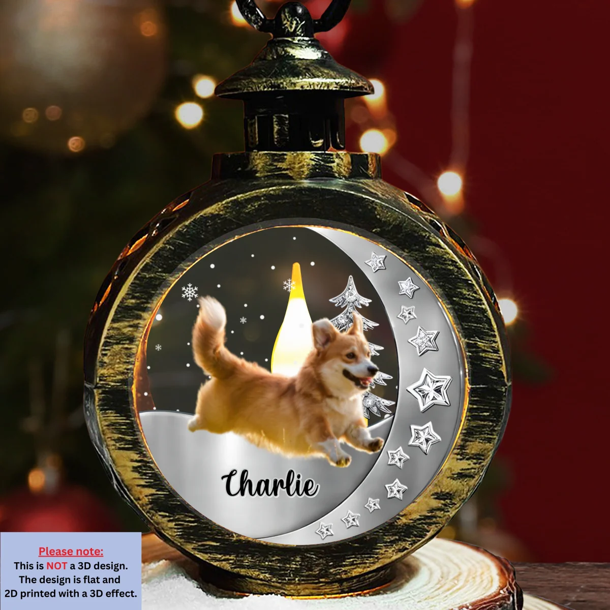 Walking Beside You Photo - Personalized Custom 3D Effect Christmas Lantern - Image 4