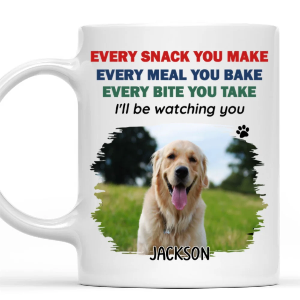 Watching You Dad Mom Photo - Personalized Custom Coffee Mug - Image 7