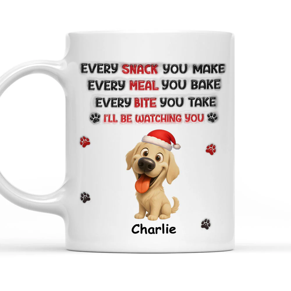 Watching You Forever - Personalized Custom 3D Inflated Mug