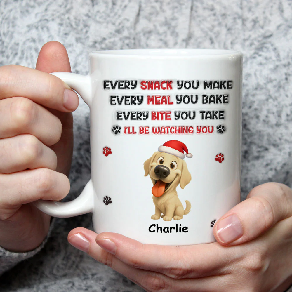 Watching You Forever - Personalized Custom 3D Inflated Mug - Image 2