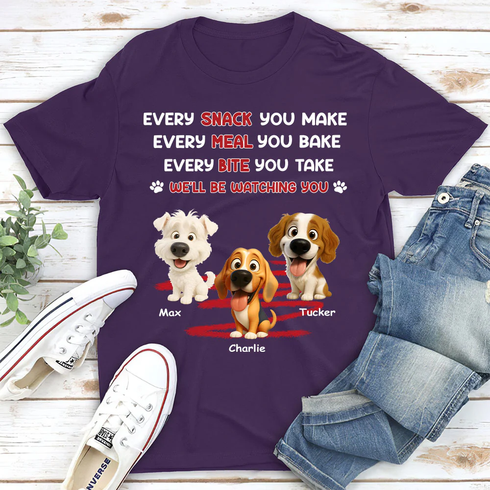 Watching You Forever - Personalized Custom Unisex T-shirt - Image 3