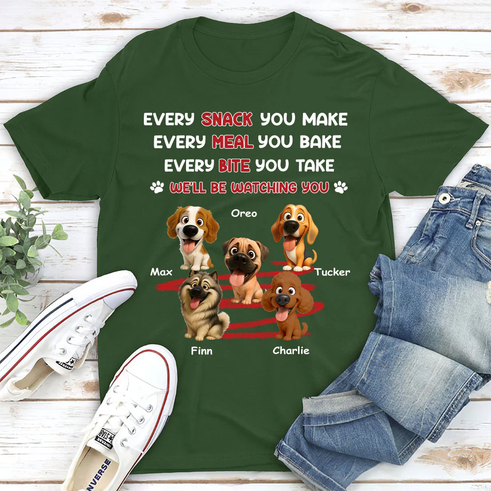 Watching You Forever - Personalized Custom Unisex T-shirt - Image 5