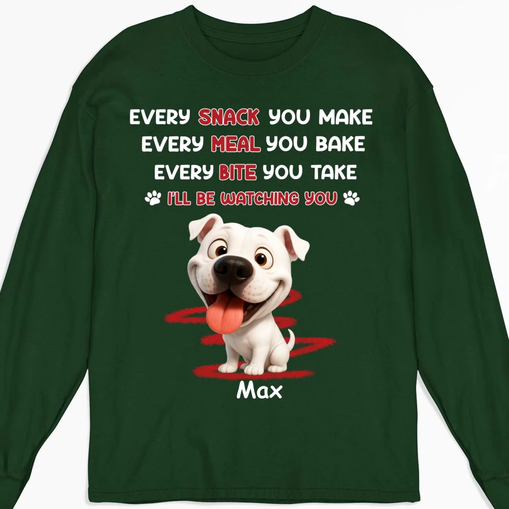 Watching You Forever Pet Version - Personalized Custom Long Sleeve T-Shirt - Image 6