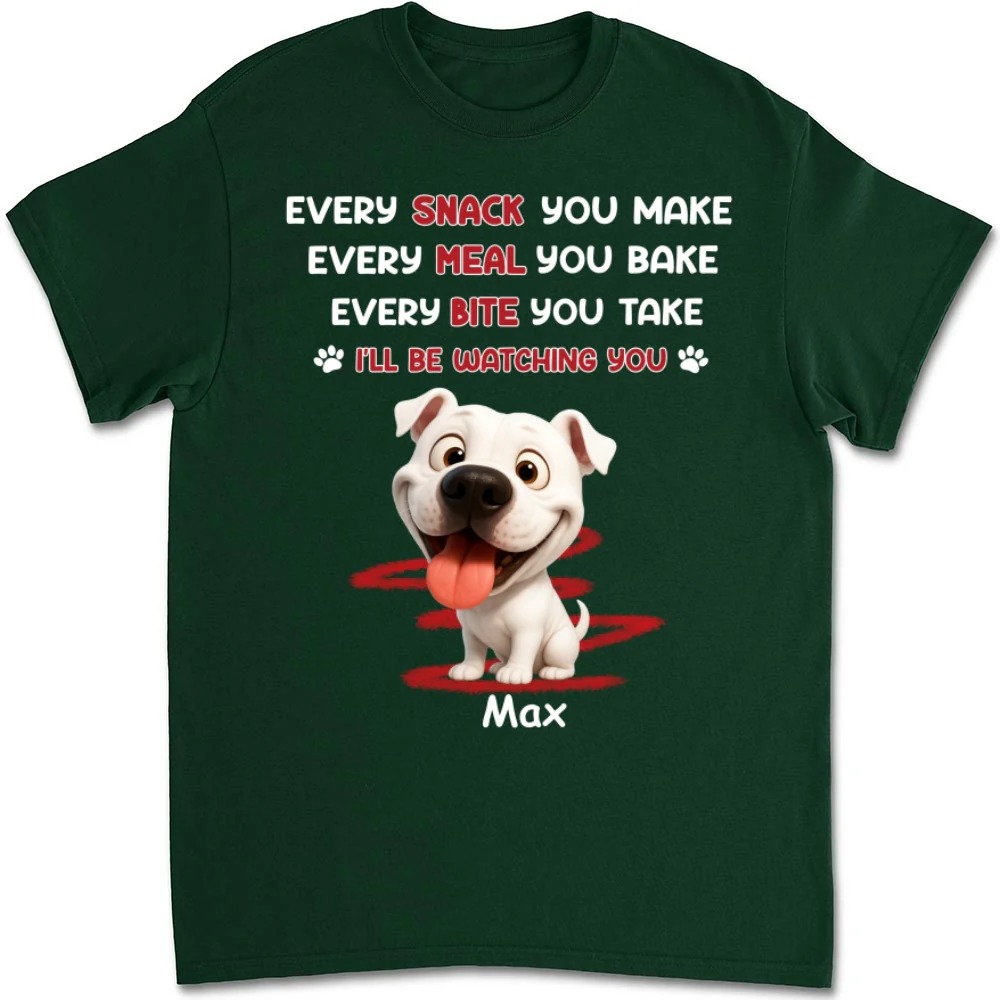 Watching You Forever Pet Version - Personalized Custom Unisex T-Shirt - Image 8