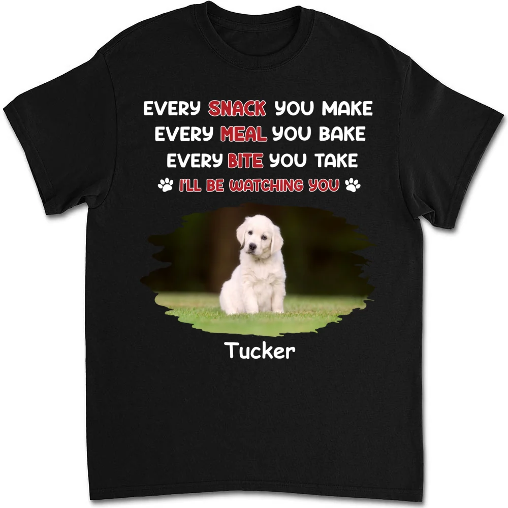 Watching You Forever Pet Version Photo - Personalized Custom Unisex T-Shirt - Image 3