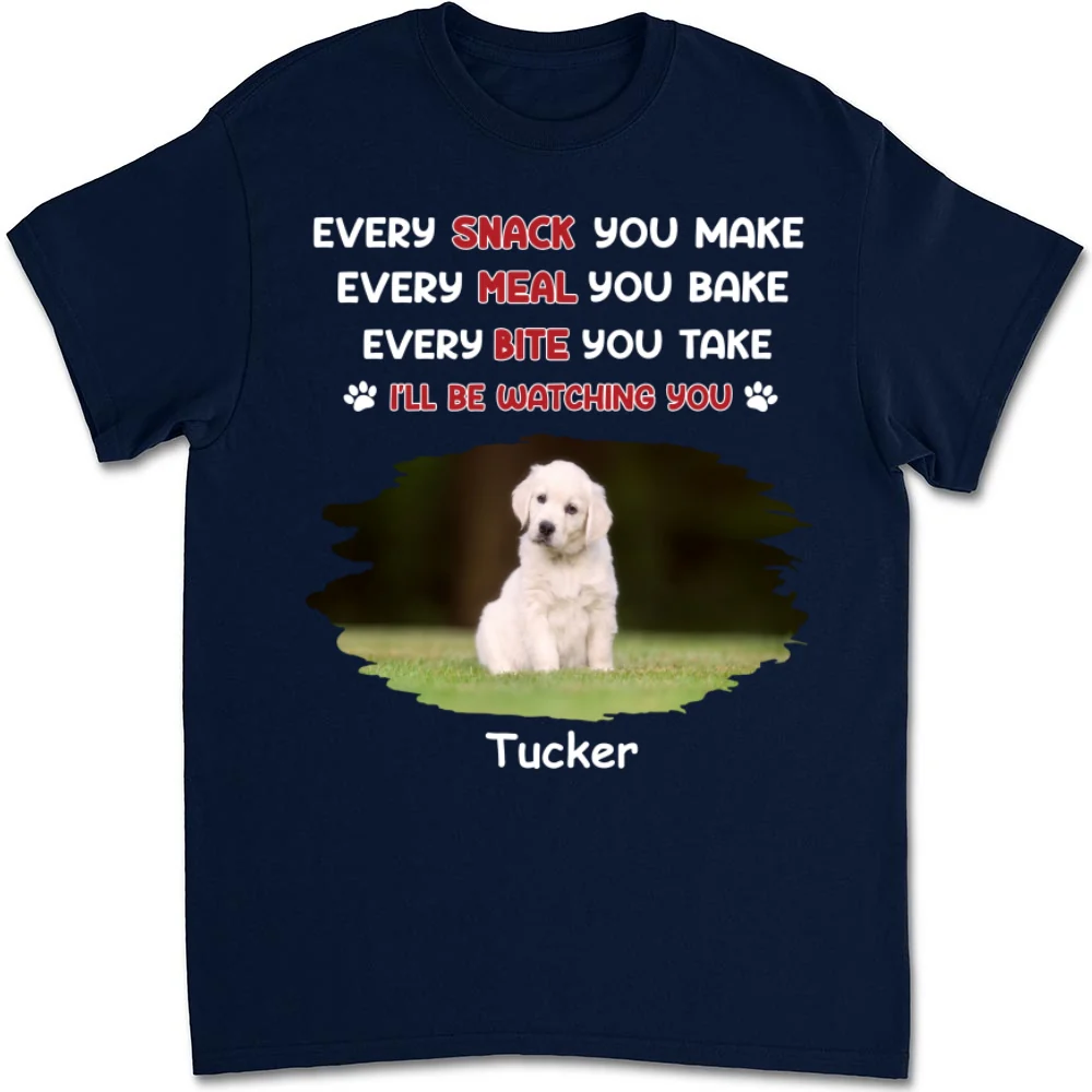 Watching You Forever Pet Version Photo - Personalized Custom Unisex T-Shirt - Image 4