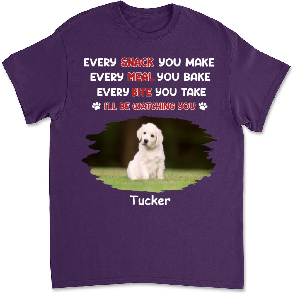Watching You Forever Pet Version Photo - Personalized Custom Unisex T-Shirt - Image 6