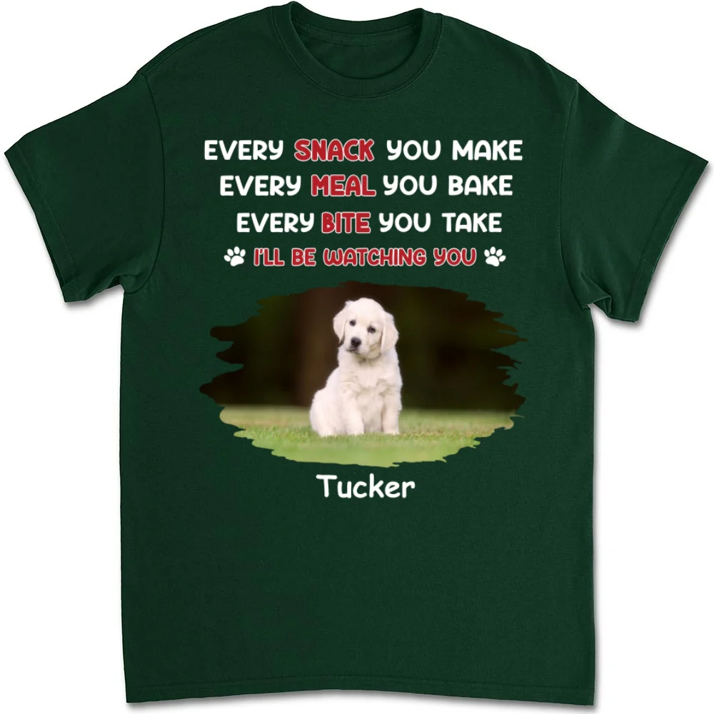 Watching You Forever Pet Version Photo - Personalized Custom Unisex T-Shirt - Image 7